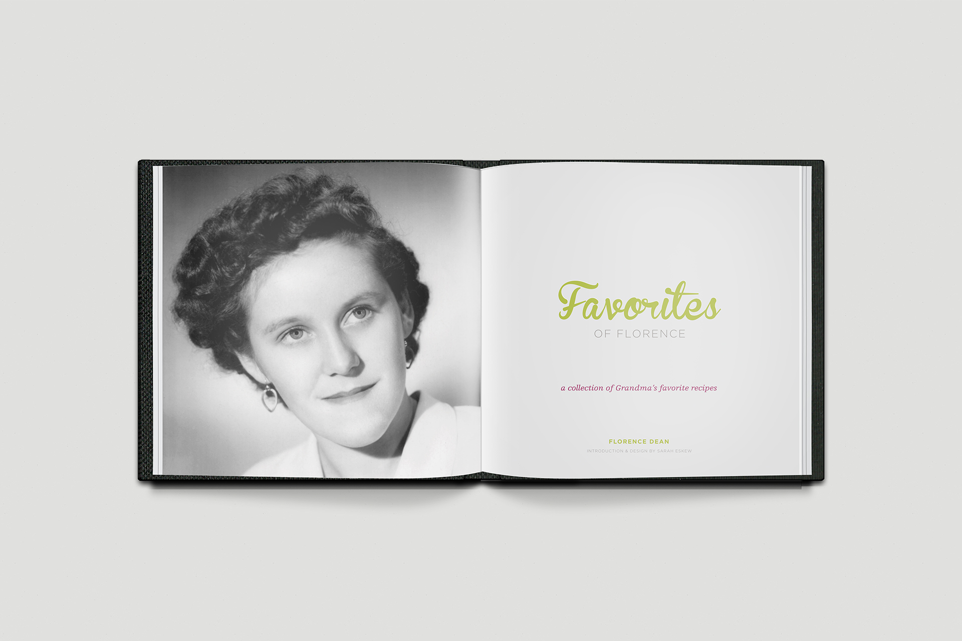 sarah holley design - favorites of florence - title page